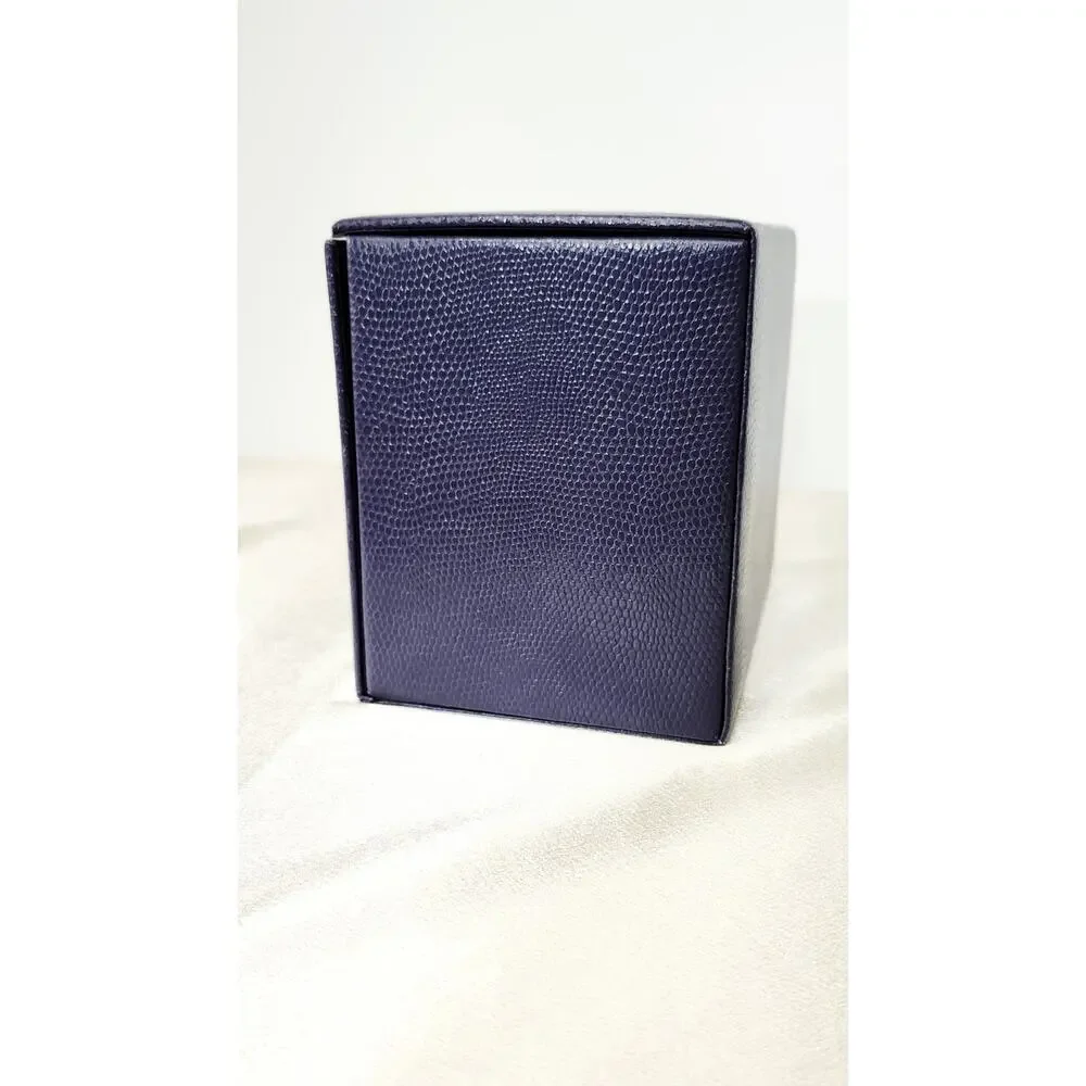 Boucheron France 3 Tier Faux Snakeskin Purple Jewelry Box 2 Drawers Luxury